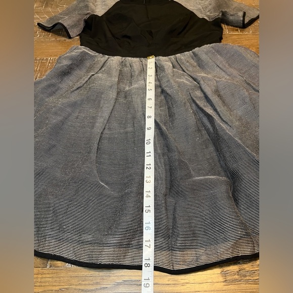 BCBGeneration Black and Gray Fit and Flare Midi Dress - Picture 6 of 13